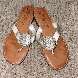 Brighton Alice Sandals 9.5 Metallic